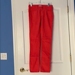 Salmon straight leg corduroys